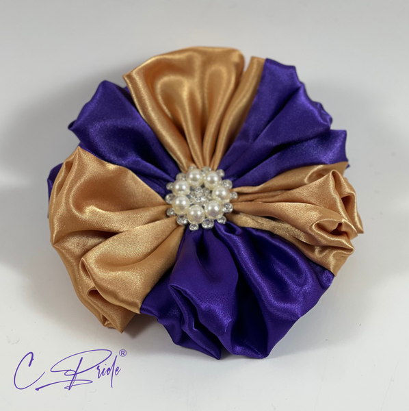 Purple & Gold Women’s Lapel Flower