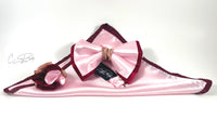 Light Pink Tricolor Bow Tie
