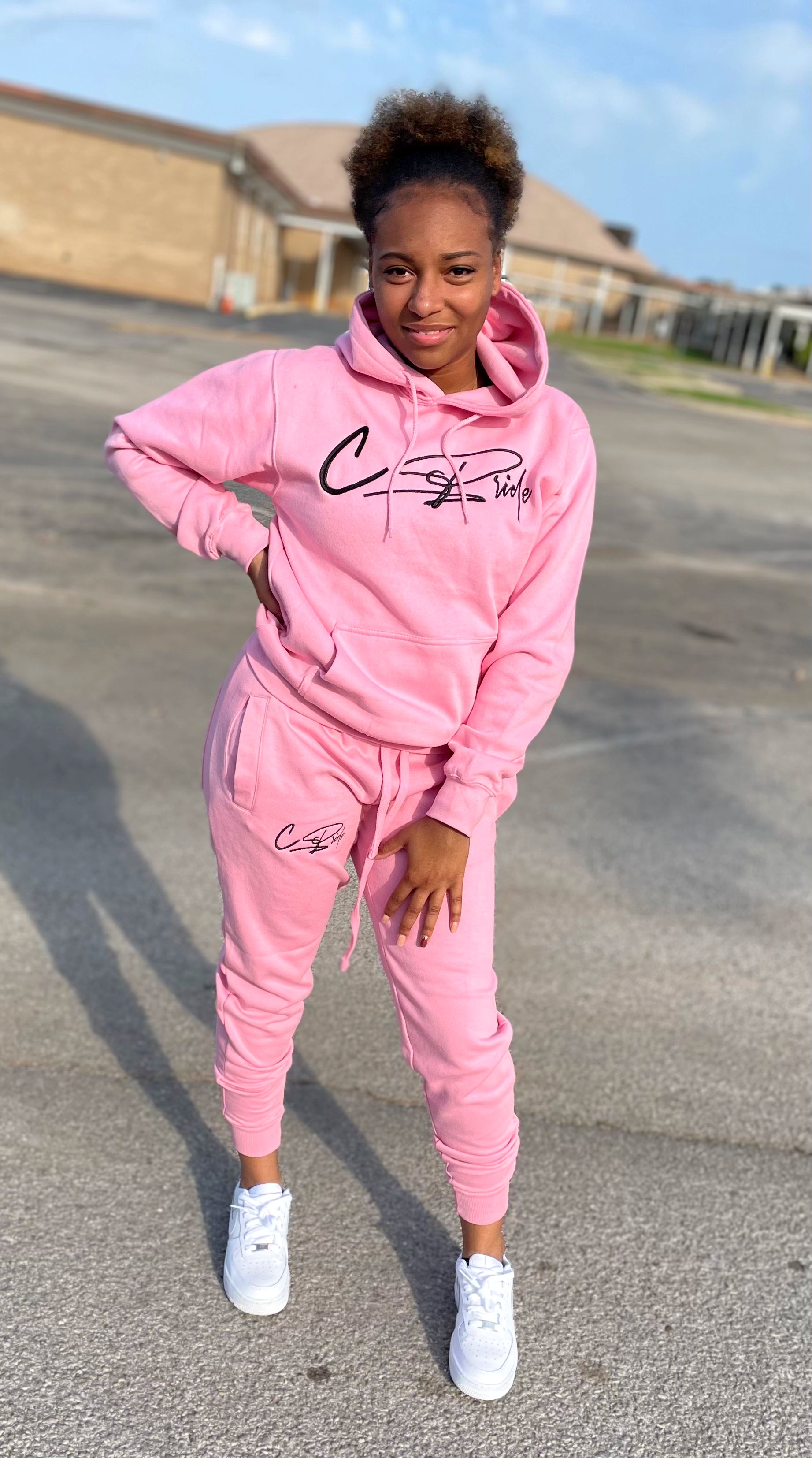 VS PINK hotsell Ombre Logo Hoodie & Jogger SET -