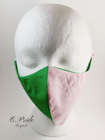 Light Pink & Green Face Mask