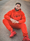 Logo Unisex Jogger Set - Red/Black