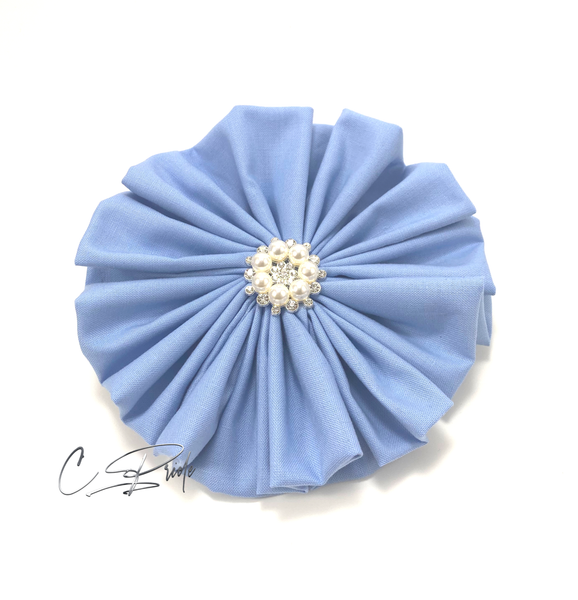 Light Blue Women’s Lapel Flower