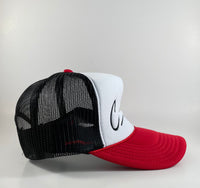 Logo Trucker Hat - Red White & Black