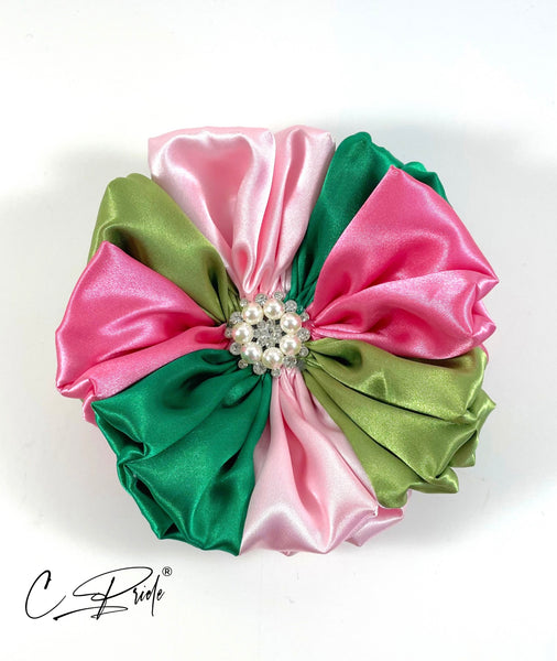 Multi Pink & Green Women’s Lapel Flower