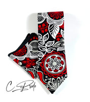 Red Abstract Necktie