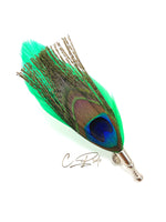 Neon Green Feather Lapel Pin