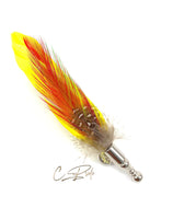 Yellow Feather Lapel Pin