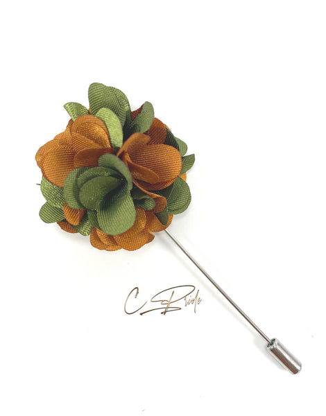 Green & Tan Lapel Pin