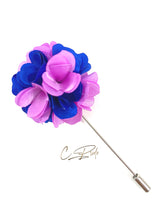 Lilac & Royal Blue Lapel Pin