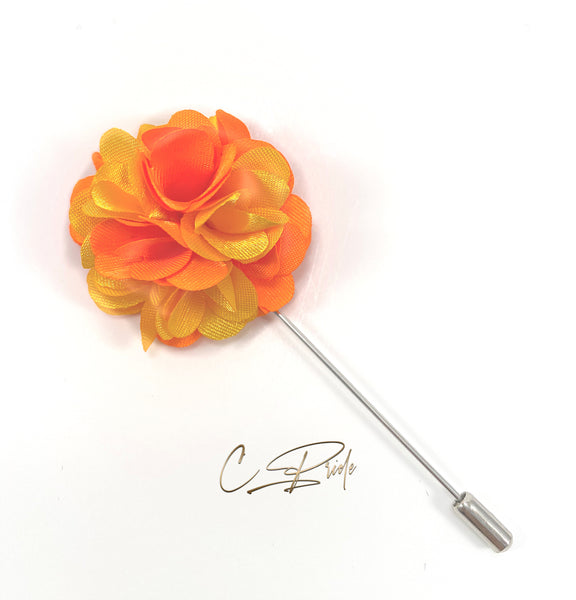 Orange & Yellow Lapel Pin